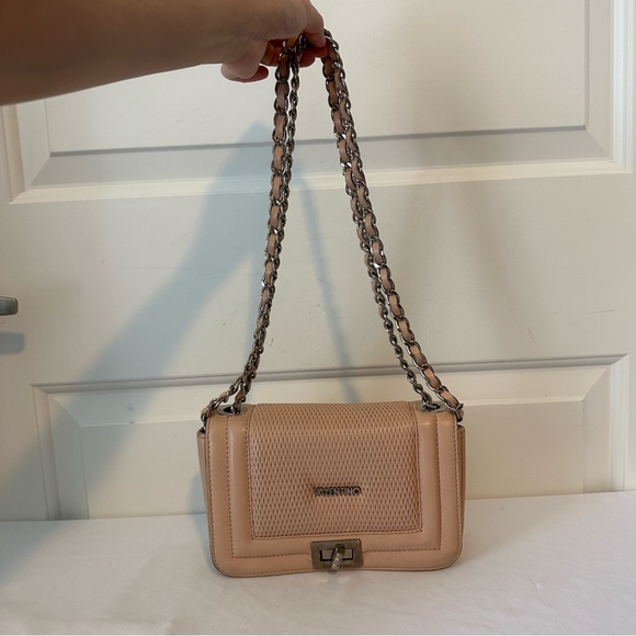 Valentino Alice Beatriz Rose Leather Chain Crossbody Bag - Picture 9 of 11